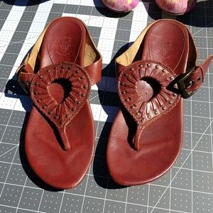 Genuine Frye sandals GUC leather size 8